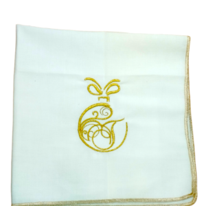 serviette table noel personnalisée